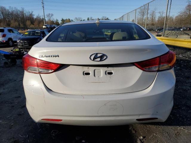 5NPDH4AE9DH371615 - 2013 HYUNDAI ELANTRA GLS WHITE photo 6