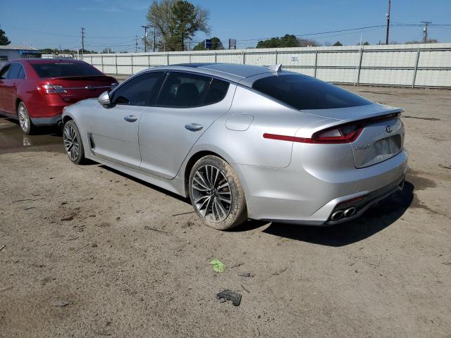 KNAE25LA2J6017492 - 2018 KIA STINGER PREMIUM SILVER photo 2