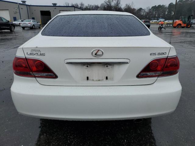 JTHBA30G955114432 - 2005 LEXUS ES 330 WHITE photo 6