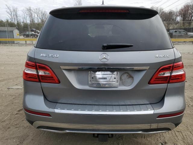 4JGDA5HB3DA174917 - 2013 MERCEDES-BENZ ML 350 4MATIC GRAY photo 6