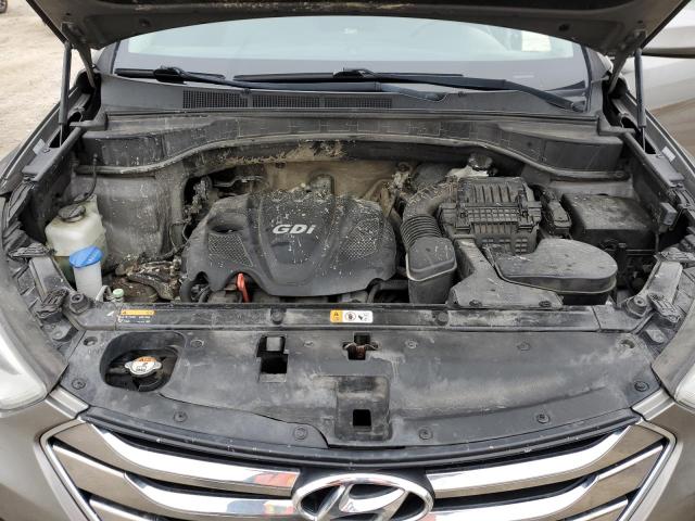 5XYZTDLB8EG145856 - 2014 HYUNDAI SANTA FE S GRAY photo 12