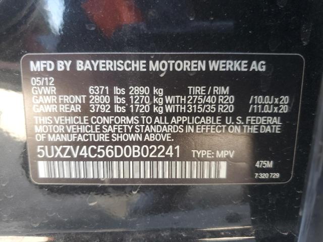 5UXZV4C56D0B02241 - 2013 BMW X5 XDRIVE35I BLACK photo 13