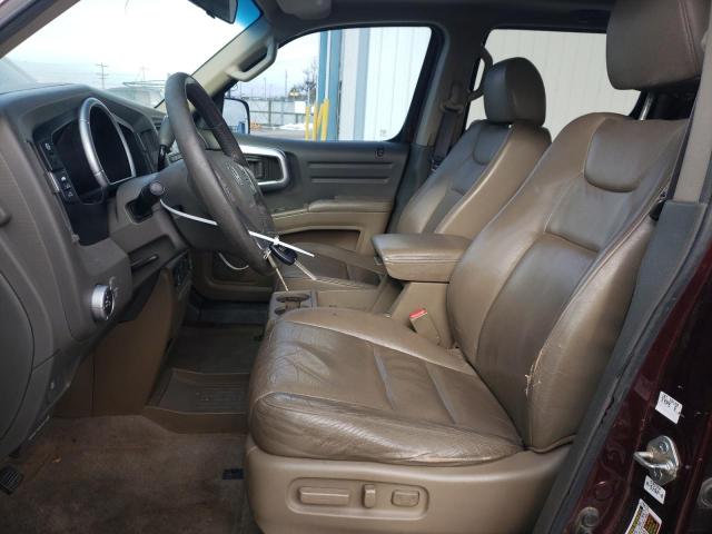 2HJYK16578H537893 - 2008 HONDA RIDGELINE RTL BURGUNDY photo 7