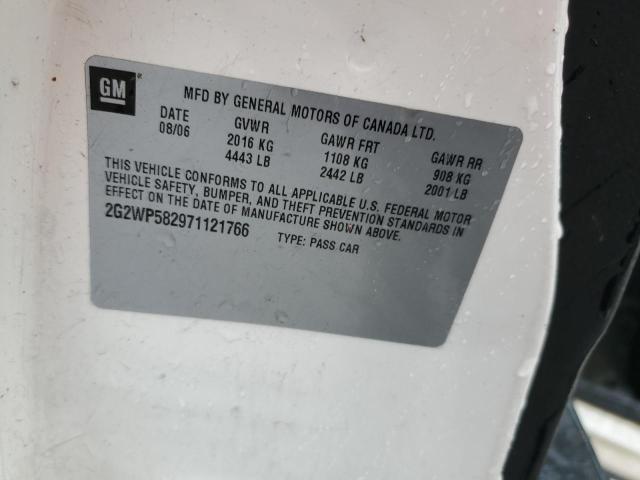 2G2WP582971121766 - 2007 PONTIAC GRAND PRIX 白色 照片 12