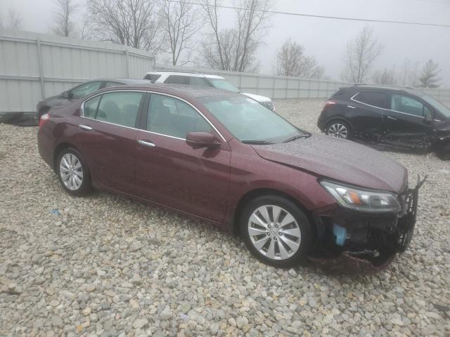 1HGCR2F80DA228819 - 2013 HONDA ACCORD EXL BURGUNDY photo 4