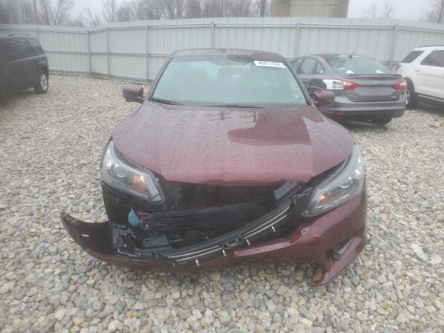 1HGCR2F80DA228819 - 2013 HONDA ACCORD EXL BURGUNDY photo 5