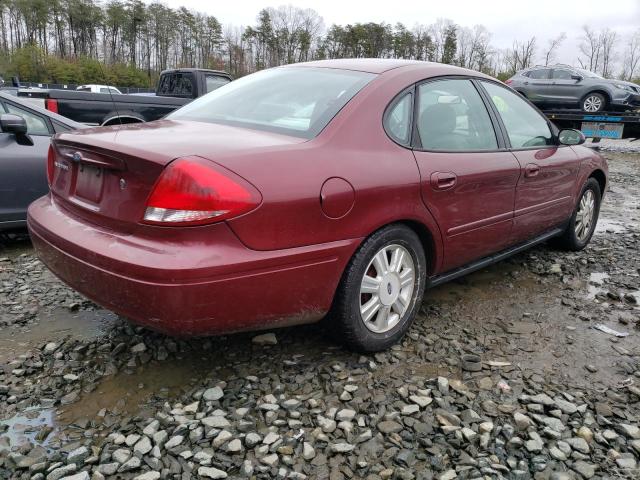 1FAFP56U17A133311 - 2007 FORD TAURUS SEL RED photo 3