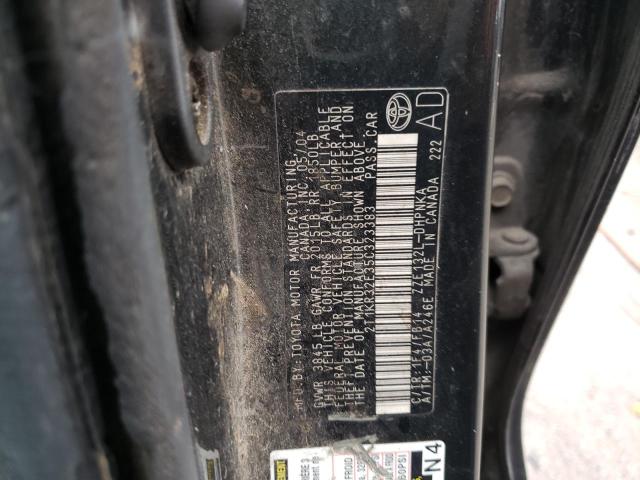 2T1KR32E35C323383 - 2005 TOYOTA COROLLA MA XR GRAY photo 13