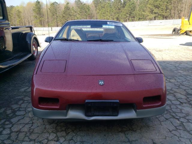 1G2PG1194HP238342 - 1987 PONTIAC FIERO GT RED photo 5