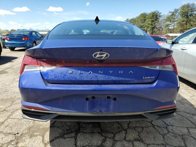 KMHLP4AG2PU533946 - 2023 HYUNDAI ELANTRA LIMITED BLUE photo 6