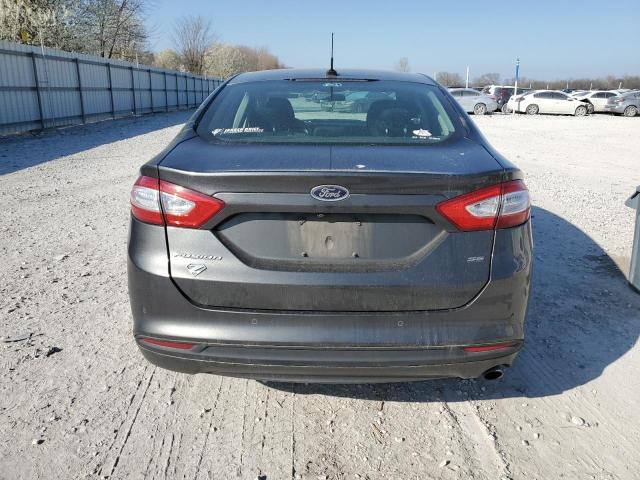 3FA6P0H77GR304661 - 2016 FORD FUSION SE GRAY photo 6