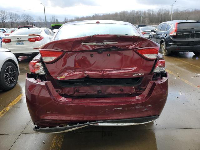 1C3CCCAB8GN159839 - 2016 CHRYSLER 200 LIMITED RED photo 6