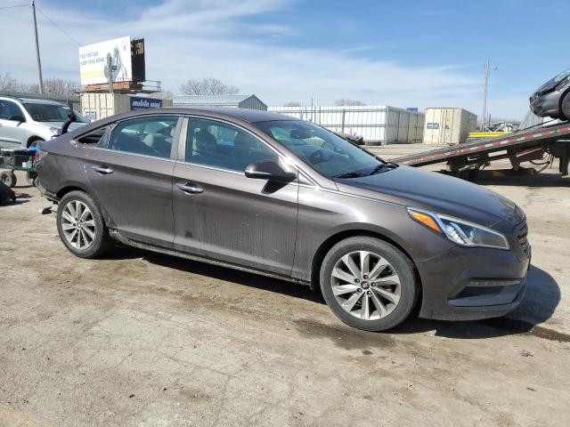 5NPE34AF9FH256608 - 2015 HYUNDAI SONATA SPORT GRAY photo 4