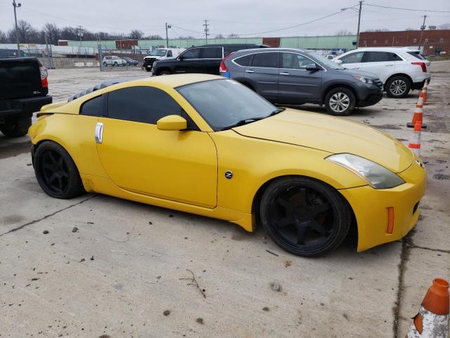 JN1AZ34D45M608759 - 2005 NISSAN 350Z COUPE YELLOW photo 4