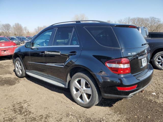4JGBB8GBXAA557045 - 2010 MERCEDES-BENZ ML 350 4MATIC BLACK photo 2