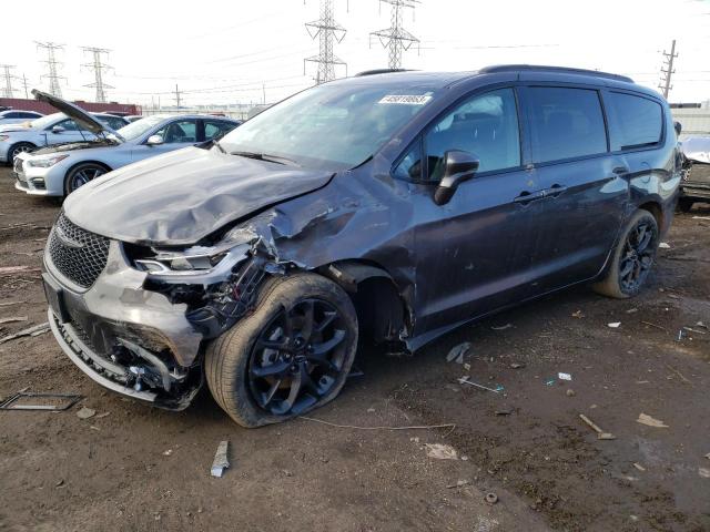 2C4RC3BG1MR563841 - 2021 CHRYSLER PACIFICA TOURING L GRAY photo 1