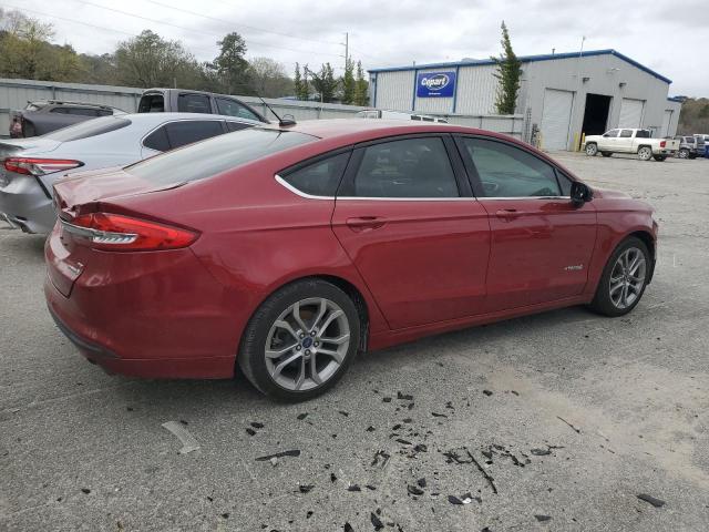 3FA6P0LU5HR182722 - 2017 FORD FUSION SE HYBRID RED photo 3