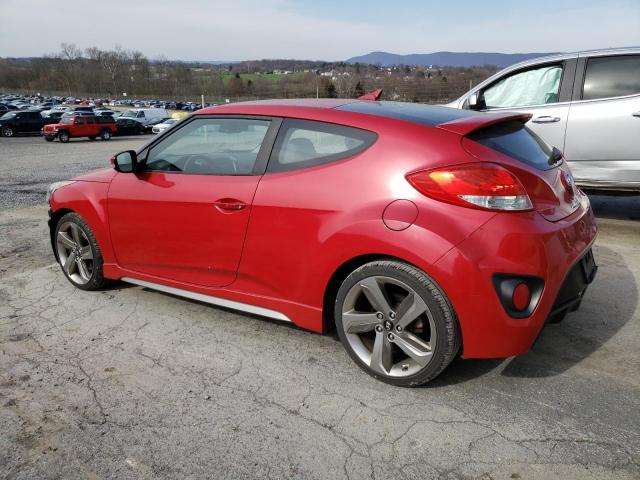 KMHTC6AE7DU141711 - 2013 HYUNDAI VELOSTER TURBO RED photo 2