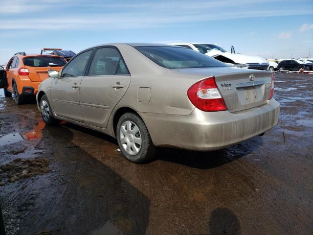 4T1BE30K34U801576 - 2004 TOYOTA CAMRY 4D 2 LE GOLD photo 2