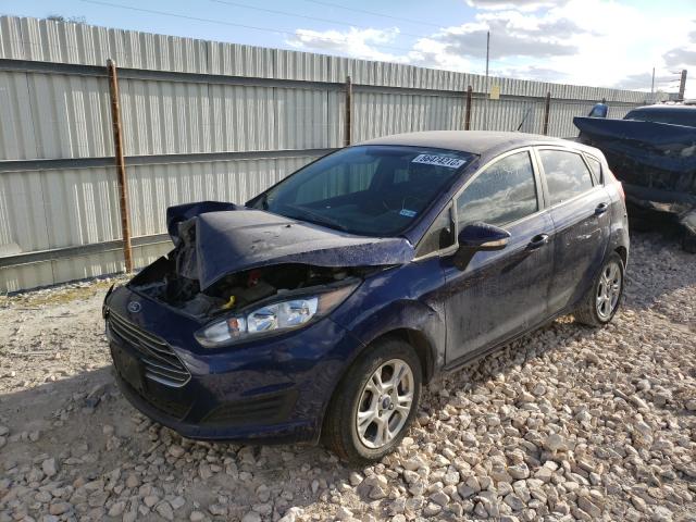 3FADP4EJ4GM206733 - 2016 FORD FIESTA SE BLUE photo 2