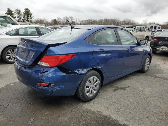 KMHCT4AE1HU241295 - 2017 HYUNDAI ACCENT SE BLUE photo 3