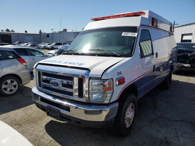 1FDSS3EL0EDA72366 - 2014 FORD ECONOLINE E350 SUPER DUTY VAN TWO TONE photo 1