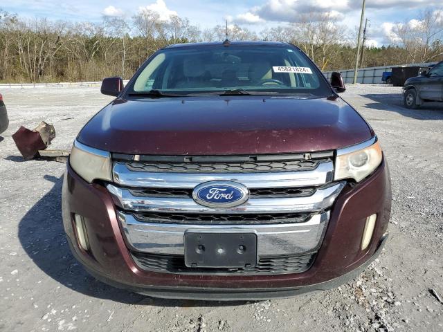 2FMDK3JC6BBA67219 - 2011 FORD EDGE SEL BURGUNDY photo 5