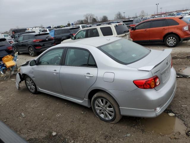 2T1BU4EE3AC449513 - 2010 TOYOTA COROLLA BASE SILVER photo 2