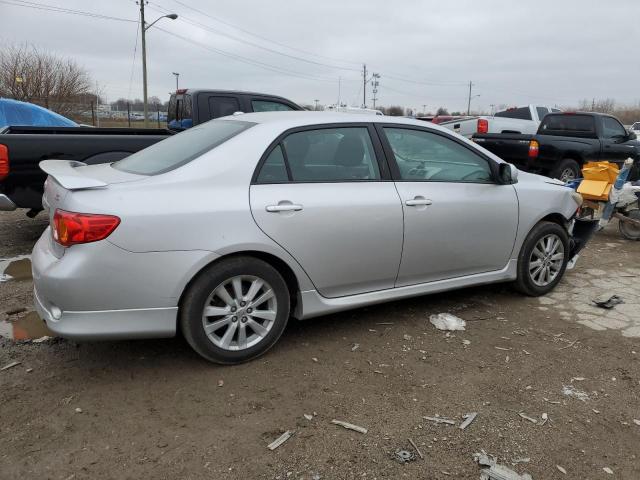 2T1BU4EE3AC449513 - 2010 TOYOTA COROLLA BASE SILVER photo 3