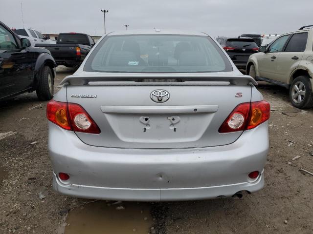 2T1BU4EE3AC449513 - 2010 TOYOTA COROLLA BASE SILVER photo 6