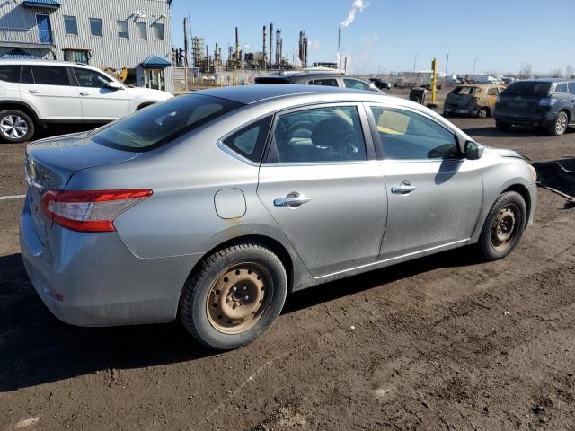 3N1AB7AP5EL693891 - 2014 NISSAN SENTRA S GRAY photo 3