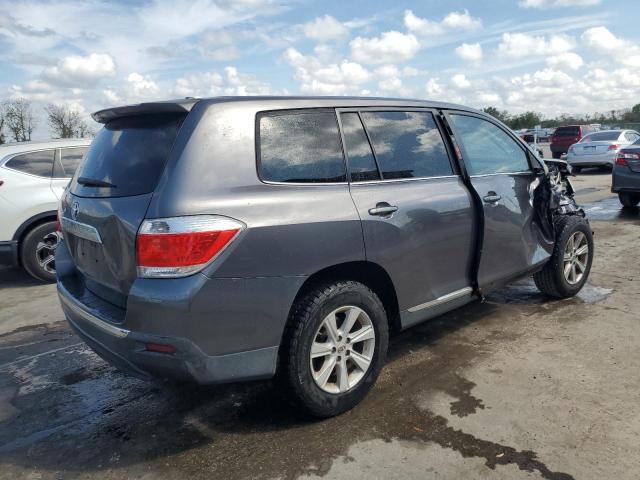 5TDZK3EH9CS075539 - 2012 TOYOTA HIGHLANDER BASE GRAY photo 3