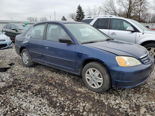 1HGES16653L023828 - 2003 HONDA CIVIC LX BLUE photo 4