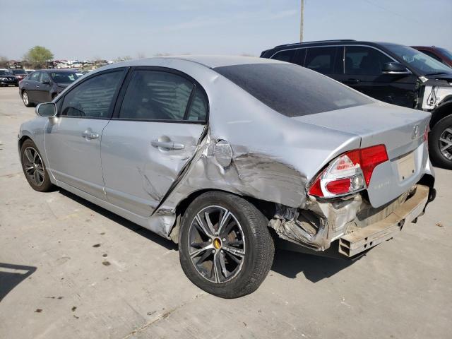 1HGFA165X7L100018 - 2007 HONDA CIVIC LX SILVER photo 2