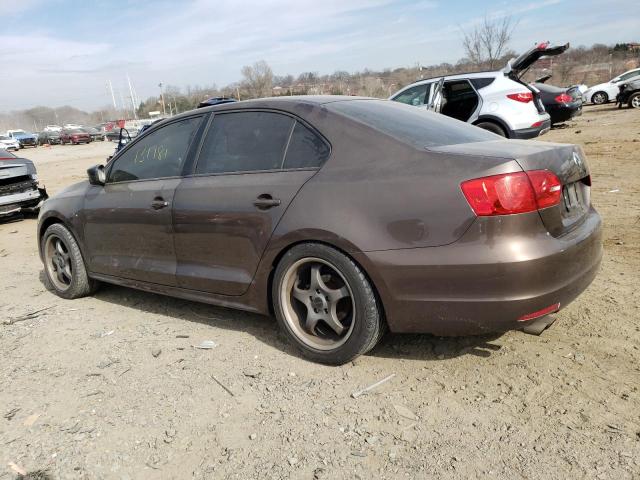 3VW1K7AJ7EM414215 - 2014 VOLKSWAGEN JETTA BASE 棕色 照片 2