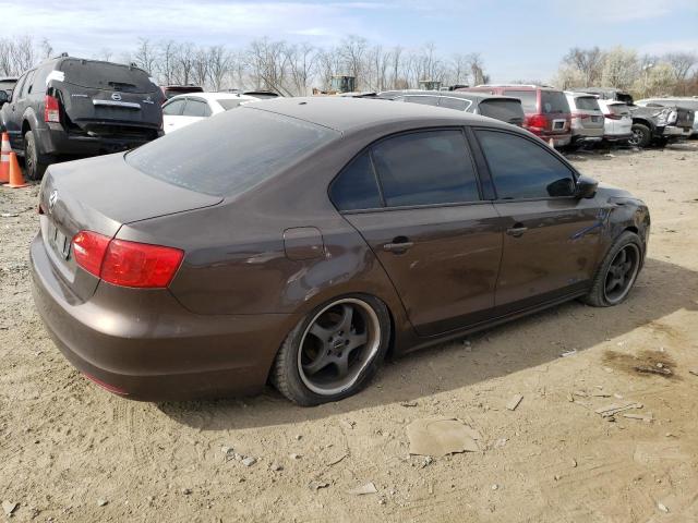 3VW1K7AJ7EM414215 - 2014 VOLKSWAGEN JETTA BASE 棕色 照片 3