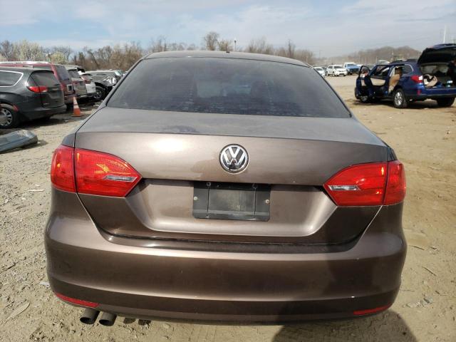 3VW1K7AJ7EM414215 - 2014 VOLKSWAGEN JETTA BASE 棕色 照片 6