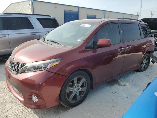 5TDXZ3DC2HS814377 - 2017 TOYOTA SIENNA SE MAROON photo 1