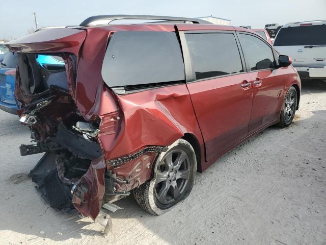 5TDXZ3DC2HS814377 - 2017 TOYOTA SIENNA SE MAROON photo 3