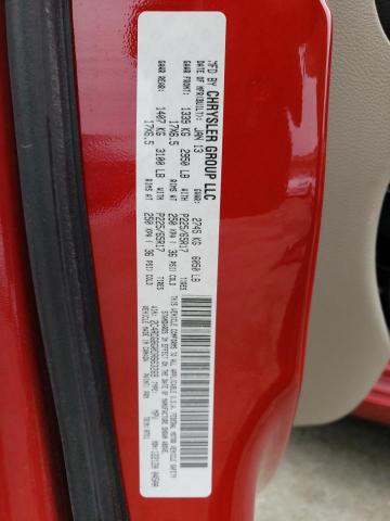 2C4RDGBG0DR663269 - 2013 DODGE GRAND CARA SE RED photo 14