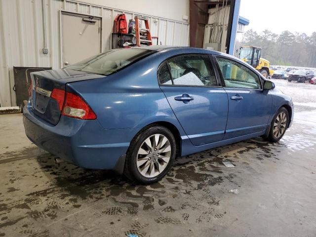 1HGFA168X9L022644 - 2009 HONDA CIVIC EX BLUE photo 3