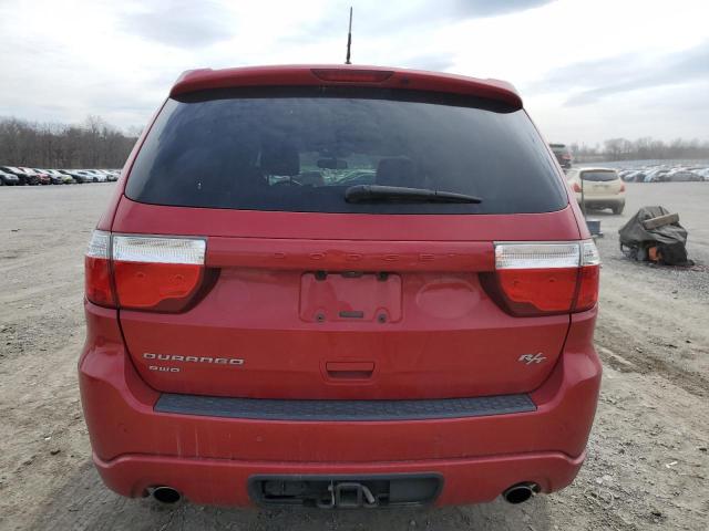 1C4SDJCTXCC148121 - 2012 DODGE DURANGO R/T RED photo 6