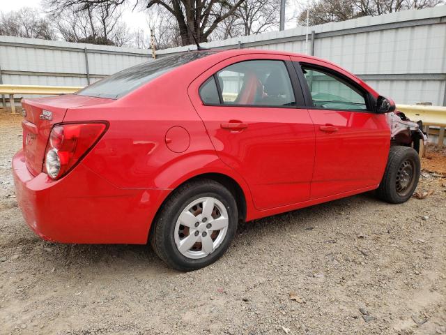 1G1JB5SH2E4192335 - 2014 CHEVROLET SONIC LS RED photo 3