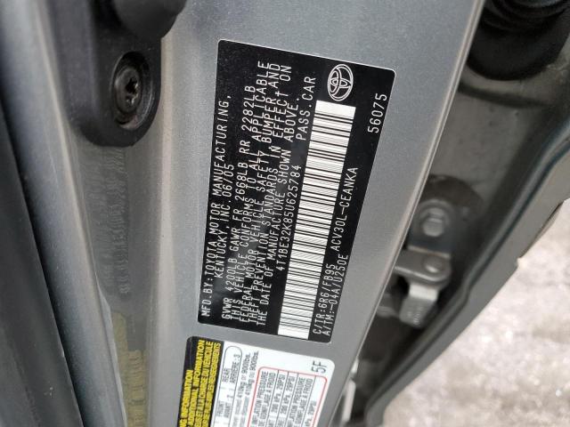 4T1BE32K85U625784 - 2005 TOYOTA CAMRY LE SILVER photo 12