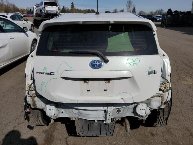 JTDKDTB33E1574969 - 2014 TOYOTA PRIUS C WHITE photo 6