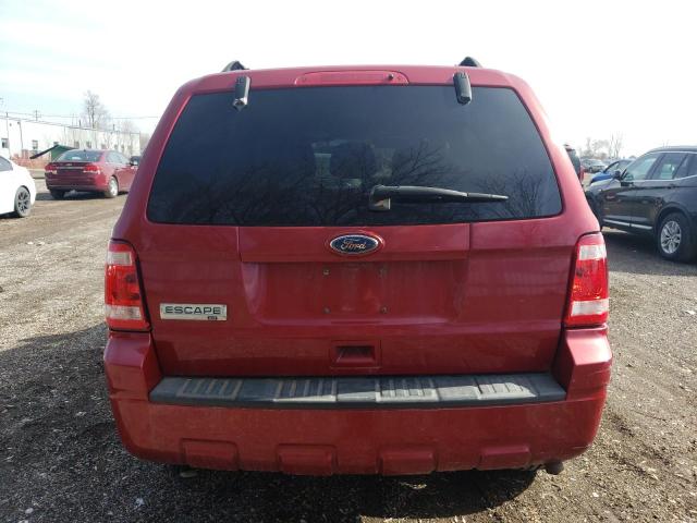 1FMCU0D70AKC80058 - 2010 FORD ESCAPE XLT RED photo 6