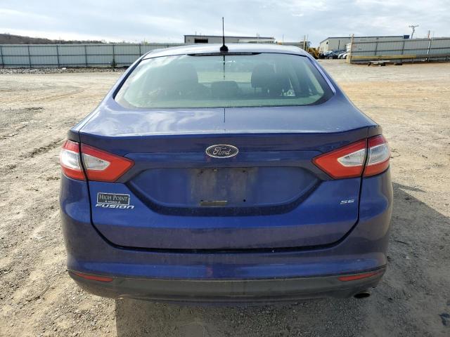 3FA6P0H7XFR217304 - 2015 FORD FUSION SE BLUE photo 6