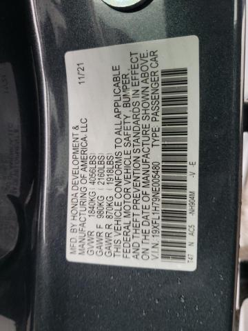 19XFL1H79NE005480 - 2022 HONDA CIVIC EXL Mavi foto 13