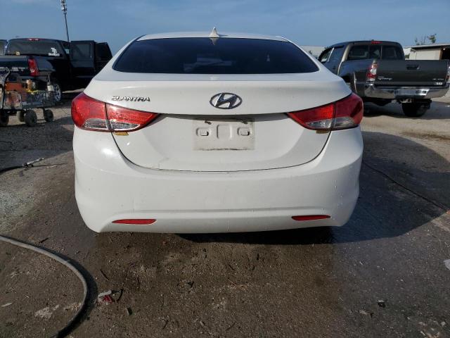 5NPDH4AEXDH235879 - 2013 HYUNDAI ELANTRA GLS WHITE photo 6