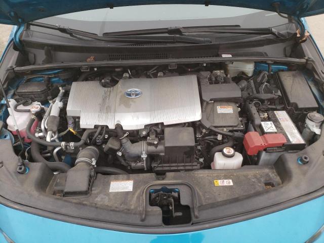 JTDKAMFP2M3170088 - 2021 TOYOTA PRIUS PRIM LE BLUE photo 11